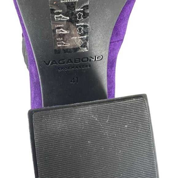 Vagabond Womens Purple Suede Slip-On  Pump Heels Size 41 - Picture 3 of 7